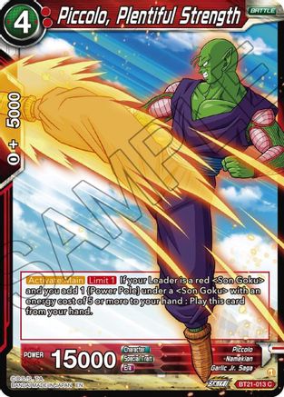 [BT21-013] Piccolo, Plentiful Strength (Foil)