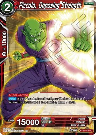 [BT21-015] Piccolo, Opposing Strength (Foil)