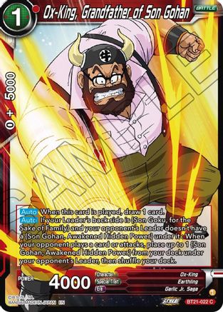 [BT21-022] Ox-King, Grandfather of Son Gohan (Foil)