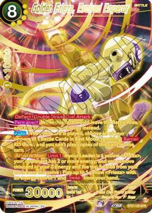 [BT21-120] Golden Frieza, Evolved Emperor (SPR)