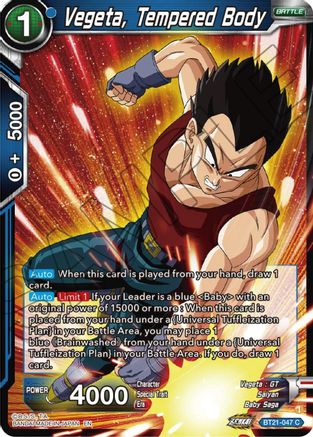 [BT21-047] Vegeta, Tempered Body (Foil)