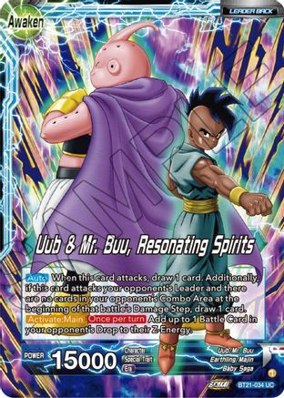 [BT21-034] Uub // Uub & Mr. Buu, Resonating Spirits (Foil)