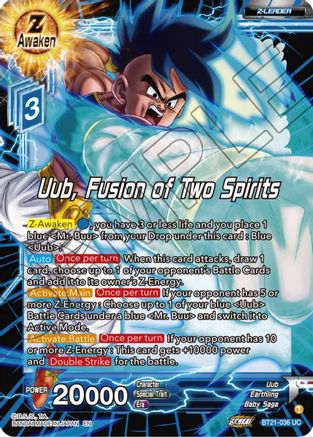 [BT21-036] Uub, Fusion of Two Spirits (Foil)