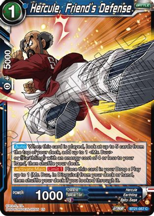 [BT21-057] Hercule, Friend's Defense (Foil)