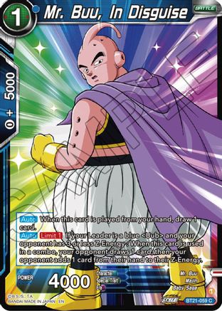 [BT21-059] Mr. Buu, In Disguise (Foil)