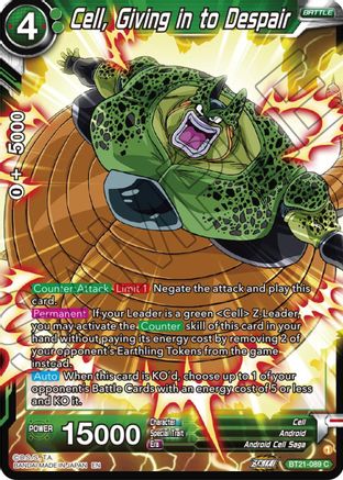 [BT21-089] Cell, Giving in to Despair (Foil)