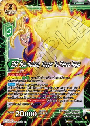 [BT21-069] SS2 Son Gohan, Trigger to Fierce Rage (Foil)