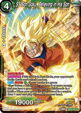 [BT21-077] SS Son Goku, Believing in His Son (Foil)