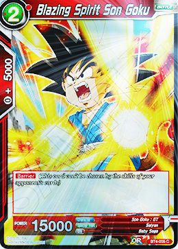 [BT4-005] Blazing Spirit Son Goku (Foil)