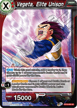 [BT10-005] Vegeta, Elite Unison