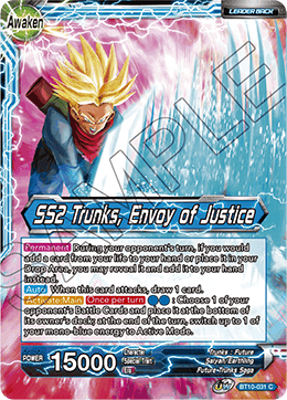 [BT10-031] Trunks // SS2 Trunks, Envoy of Justice