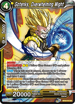 [BT10-111] Gotenks, Overwhelming Might