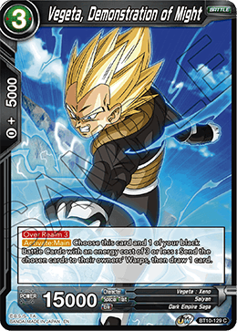 [BT10-129] Vegeta, Demonstration of Might