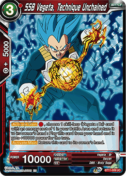 [BT11-009] SSB Vegeta, Technique Unchained RE (Foil)