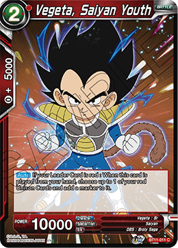 [BT11-011] Vegeta, Saiyan Youth RE (Foil)