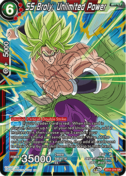 [BT11-014] SS Broly, Unlimited Power RE