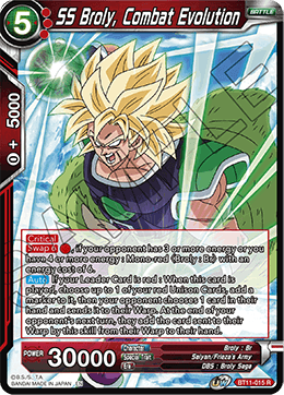 [BT11-015] SS Broly, Combat Evolution RE (Foil)