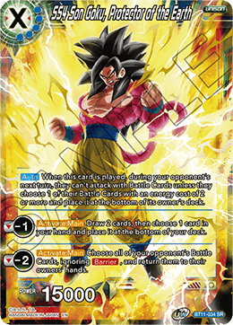 [BT11-034] SS4 Son Goku, Protector of the Earth RE