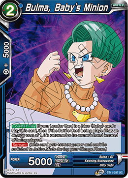 [BT11-037] Bulma, Baby's Minion RE (Foil)