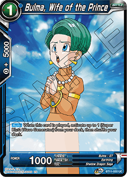 [BT11-055] Bulma, Wife of the Prince RE (Foil)