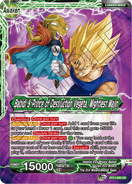 [BT11-062] Vegeta & Babidi // Babidi & Prince of Destruction Vegeta, Mightiest Majin RE (Foil)