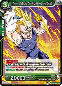 [BT11-067] Prince of Destruction Vegeta, Life and Death RE (Foil)