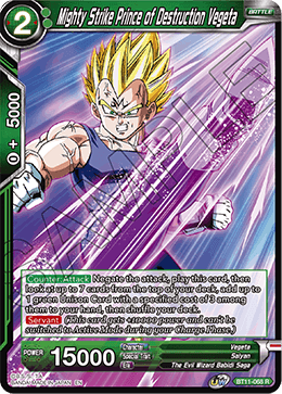 [BT11-068] Mighty Strike Prince of Destruction Vegeta RE (Foil)