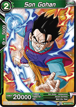 [BT11-076] Son Gohan (Green) RE (Foil)