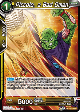 [BT11-098] Piccolo, a Bad Omen RE (Foil)