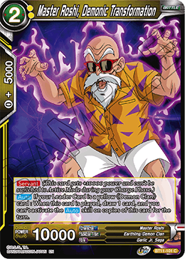 [BT11-101] Master Roshi, Demonic Transformation RE (Foil)