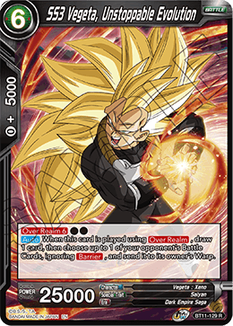 [BT11-129] SS3 Vegeta, Unstoppable Evolution RE (Foil)