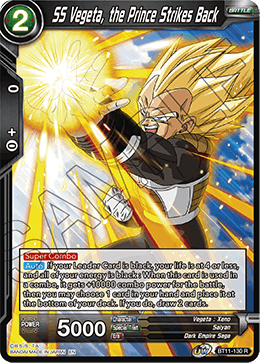 [BT11-130] SS Vegeta, the Prince Strikes Back RE (Foil)