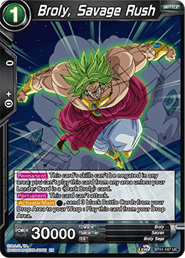 [BT11-147] Broly, Savage Rush RE (Foil)