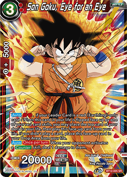 [BT12-005] Son Goku, Eye for an Eye (SR)