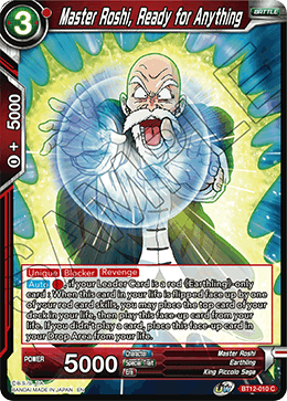 [BT12-010] Master Roshi, Ready for Anything