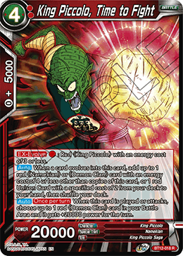 [BT12-018] King Piccolo, Time to Fight