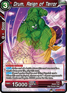 [BT12-022] Drum, Reign of Terror