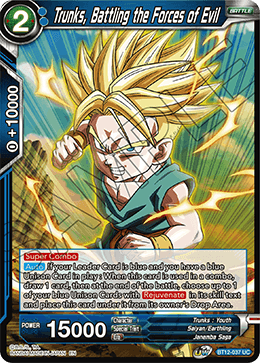 [BT12-037] Trunks, Battling the Forces of Evil