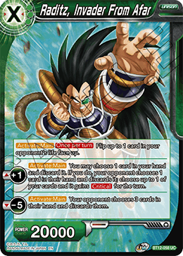 [BT12-058] Raditz, Invader From Afar