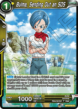 [BT12-097] Bulma, Sending Out an SOS