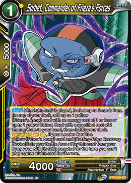 [BT12-104] Sorbet, Commander of Frieza's Forces