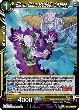 [BT12-105] Ginyu, One Last Body Change