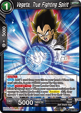 [BT12-133] Vegeta, True Fighting Spirit