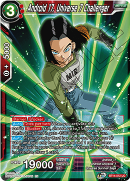 [BT14-012] Android 17, Universe 7 Challenger (Foil)