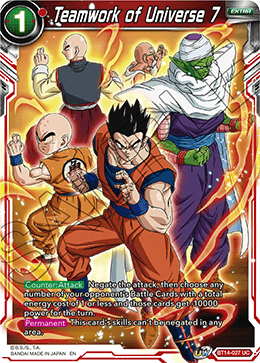 [BT14-027] Teamwork of Universe 7