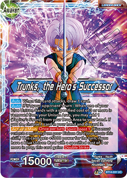 [BT14-031] Trunks // Trunks, the Hero's Successor