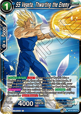 [BT14-043] SS Vegeta, Thwarting the Enemy (Foil)