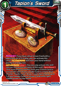 [BT14-059] Tapion's Sword (Foil)