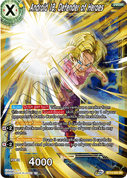 [BT14-093] Android 18, Defender of Heroes (SR)