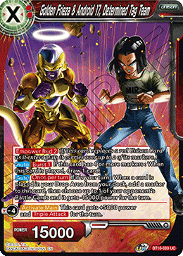 [BT16-003] Golden Frieza & Android 17, Determined Tag Team (Foil)